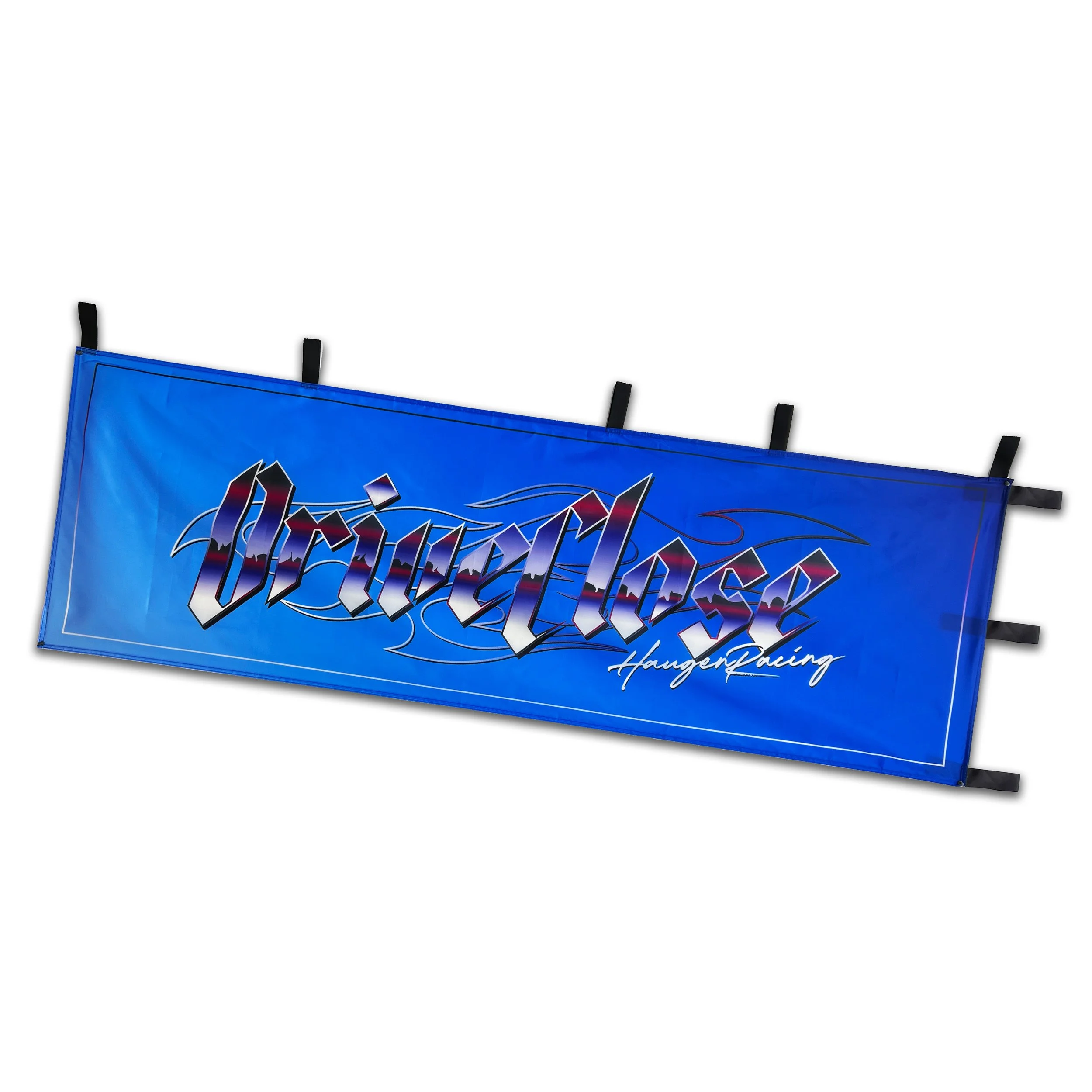 Drive Close Nobori Flag V2 — Haugen Racing